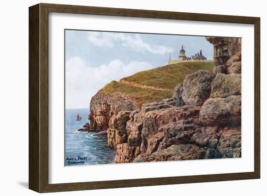 Anvil Point, Swanage-Alfred Robert Quinton-Framed Giclee Print