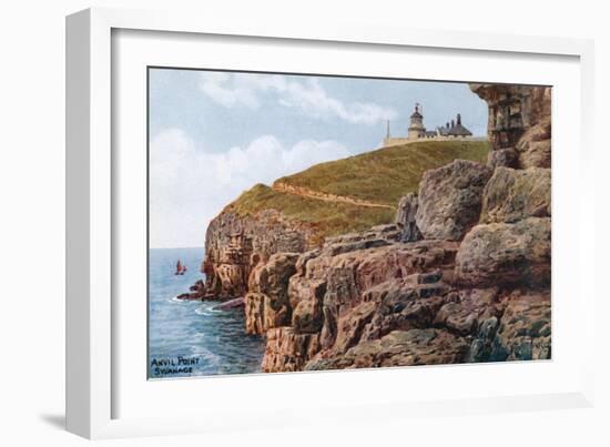 Anvil Point, Swanage-Alfred Robert Quinton-Framed Giclee Print