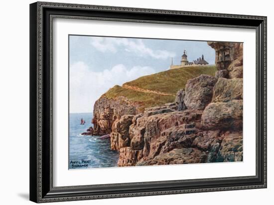 Anvil Point, Swanage-Alfred Robert Quinton-Framed Giclee Print