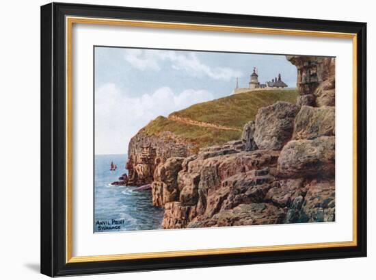 Anvil Point, Swanage-Alfred Robert Quinton-Framed Giclee Print