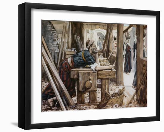 Anxiety of Joseph-James Tissot-Framed Giclee Print