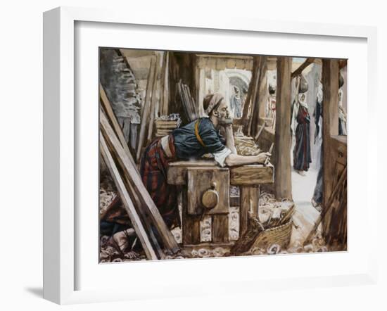 Anxiety of Joseph-James Tissot-Framed Giclee Print