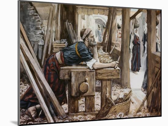 Anxiety of Joseph-James Tissot-Mounted Giclee Print