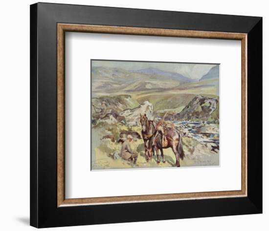 Any Chance of a Second Shot?-Lionel Edwards-Framed Premium Giclee Print