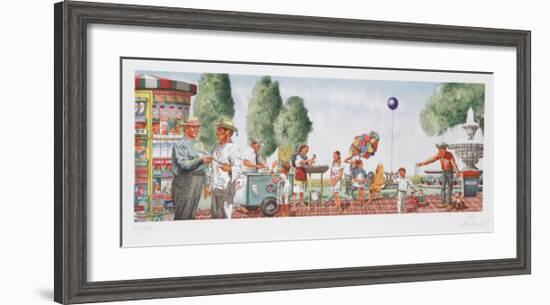 Any Sunday in Chapultapec Park-Vic Herman-Framed Limited Edition