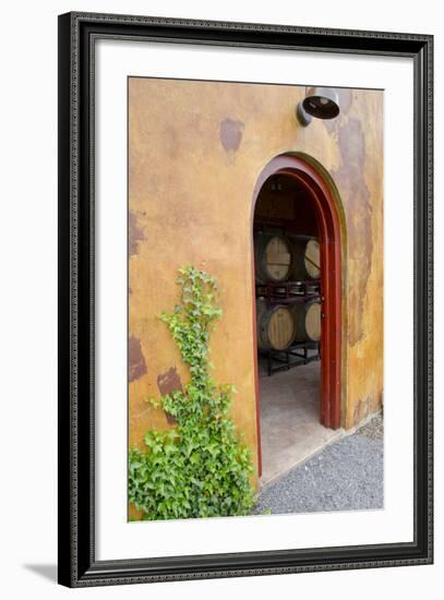 Anyela's Vineyard Winery, Wine Cellar, Skaneateles, New York, USA-Cindy Miller Hopkins-Framed Photographic Print