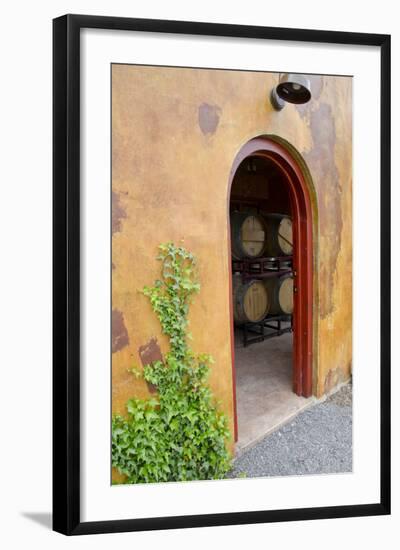 Anyela's Vineyard Winery, Wine Cellar, Skaneateles, New York, USA-Cindy Miller Hopkins-Framed Photographic Print