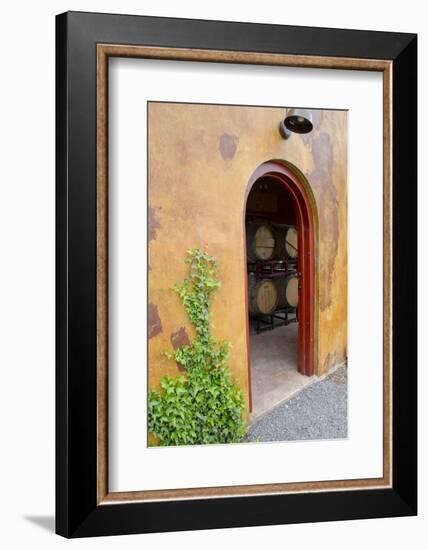 Anyela's Vineyard Winery, Wine Cellar, Skaneateles, New York, USA-Cindy Miller Hopkins-Framed Photographic Print