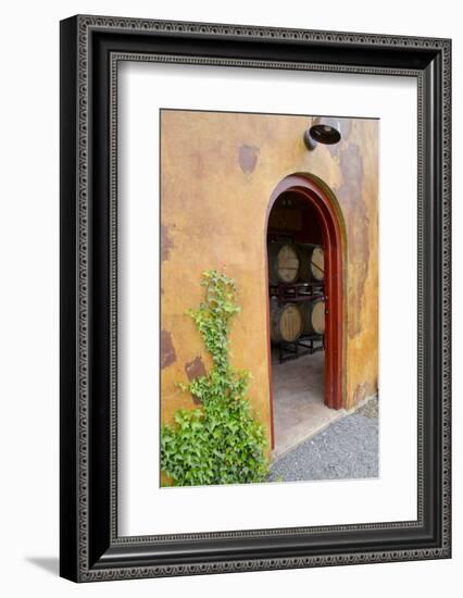 Anyela's Vineyard Winery, Wine Cellar, Skaneateles, New York, USA-Cindy Miller Hopkins-Framed Photographic Print