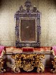 Glimpse of Nuptial Chamber with Gilt and Carved Wood Table with Scrolls Depicting Eagle-Anzolo Busi-Framed Giclee Print