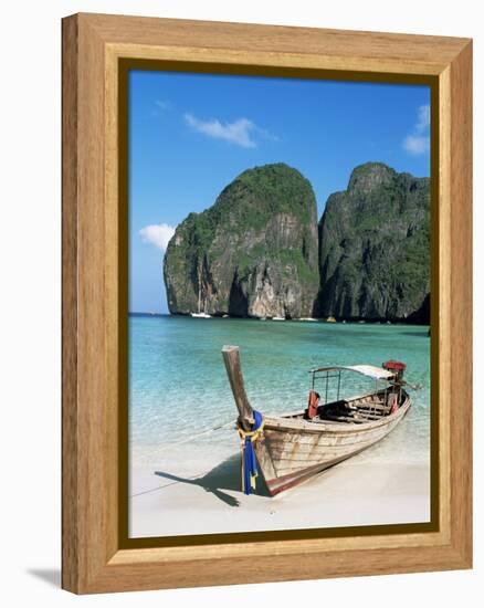 Ao Maya, Phi Phi Le, Ko Phi Phi, Krabi Province, Thailand, Southeast Asia-Bruno Morandi-Framed Premier Image Canvas