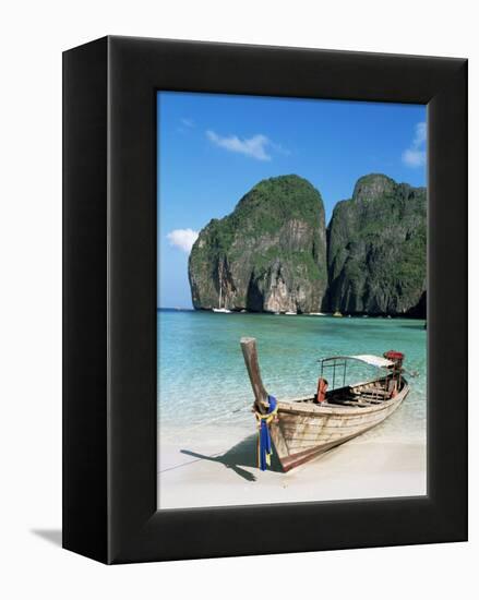 Ao Maya, Phi Phi Le, Ko Phi Phi, Krabi Province, Thailand, Southeast Asia-Bruno Morandi-Framed Premier Image Canvas