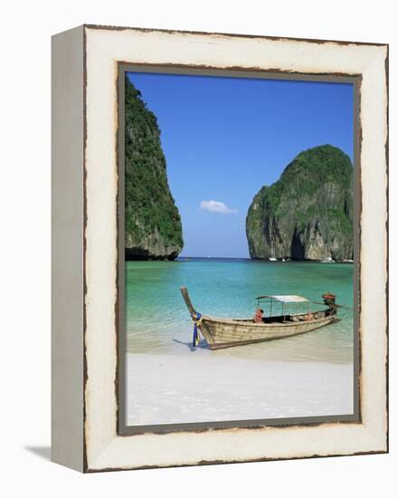 Ao Maya, Phi Phi Le, Ko Phi Phi, Krabi Province, Thailand, Southeast Asia-Bruno Morandi-Framed Premier Image Canvas