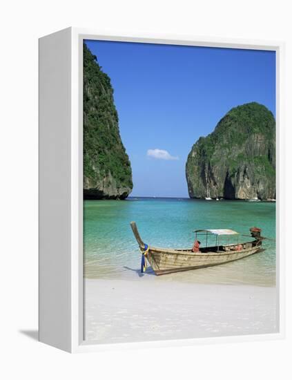 Ao Maya, Phi Phi Le, Ko Phi Phi, Krabi Province, Thailand, Southeast Asia-Bruno Morandi-Framed Premier Image Canvas