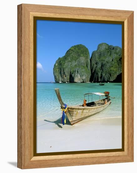 Ao Maya, Phi Phi Le, Ko Phi Phi, Krabi Province, Thailand, Southeast Asia-Bruno Morandi-Framed Premier Image Canvas