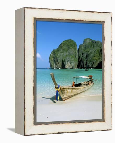 Ao Maya, Phi Phi Le, Ko Phi Phi, Krabi Province, Thailand, Southeast Asia-Bruno Morandi-Framed Premier Image Canvas