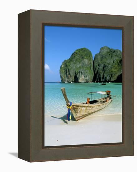Ao Maya, Phi Phi Le, Ko Phi Phi, Krabi Province, Thailand, Southeast Asia-Bruno Morandi-Framed Premier Image Canvas
