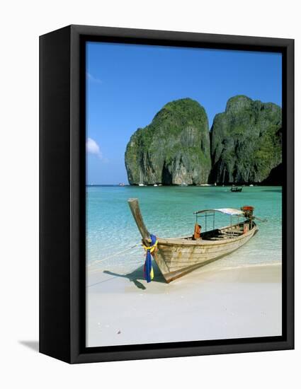 Ao Maya, Phi Phi Le, Ko Phi Phi, Krabi Province, Thailand, Southeast Asia-Bruno Morandi-Framed Premier Image Canvas