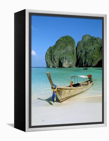 Ao Maya, Phi Phi Le, Ko Phi Phi, Krabi Province, Thailand, Southeast Asia-Bruno Morandi-Framed Premier Image Canvas