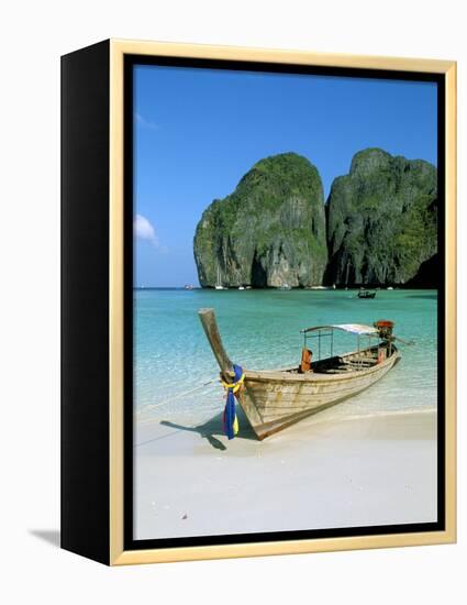 Ao Maya, Phi Phi Le, Ko Phi Phi, Krabi Province, Thailand, Southeast Asia-Bruno Morandi-Framed Premier Image Canvas