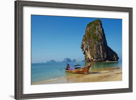 Ao Phra Nang Bay, Railay Beach, Hat Tham Phra Nang Beach, Krabi Province, Thailand-null-Framed Photographic Print