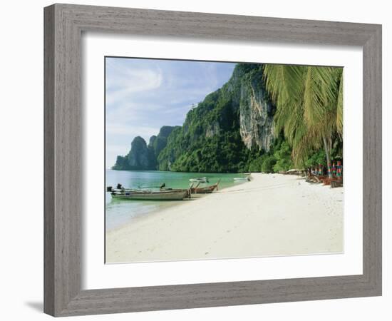 Ao Ton Sai Bay, Phi-Phi Don Island, Krabi Province, Thailand, Asia-Gavin Hellier-Framed Photographic Print