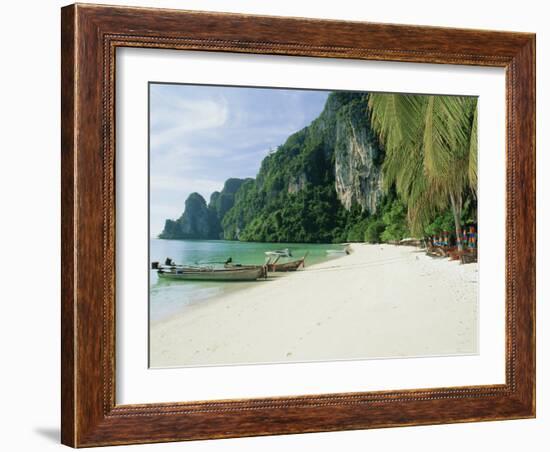 Ao Ton Sai Bay, Phi-Phi Don Island, Krabi Province, Thailand, Asia-Gavin Hellier-Framed Photographic Print