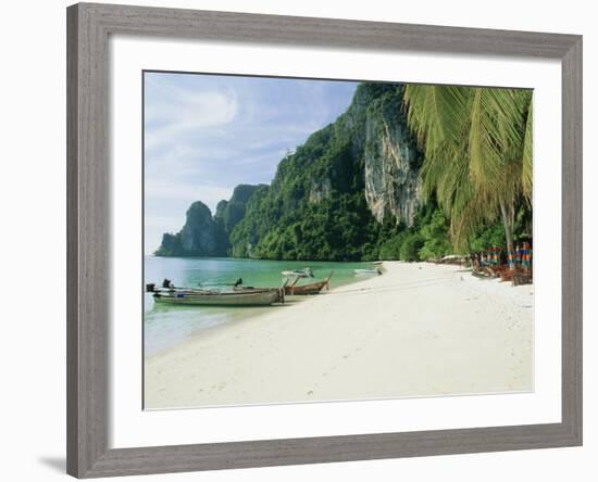 Ao Ton Sai Bay, Phi-Phi Don Island, Krabi Province, Thailand, Asia-Gavin Hellier-Framed Photographic Print