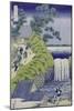 Aoigaoka Waterfall in the Eastern Capital-Katsushika Hokusai-Mounted Giclee Print