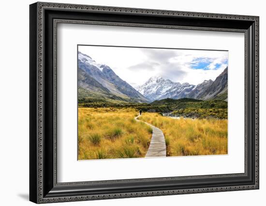 Aoraki Mount Cook National Park-Phattana-Framed Photographic Print