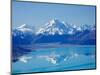 Aoraki, Mt Cook and Lake Pukaki, South Canterbury, South Island, New Zealand-David Wall-Mounted Photographic Print