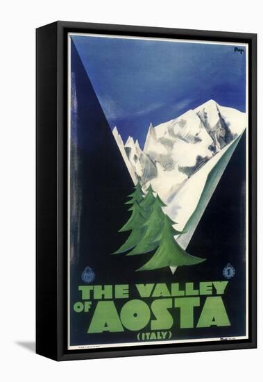 Aosta Italia-Vintage Apple Collection-Framed Premier Image Canvas