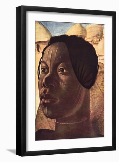 Aoua, Femme Banda (Ialinga), from Dessins Et Peintures D'afrique, Executes Au Cours De L'expedition-Alexander Yakovlev-Framed Giclee Print
