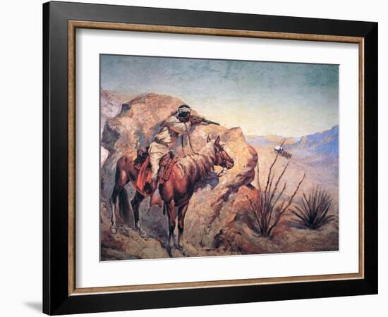 Apache Ambush-Frederic Sackrider Remington-Framed Giclee Print