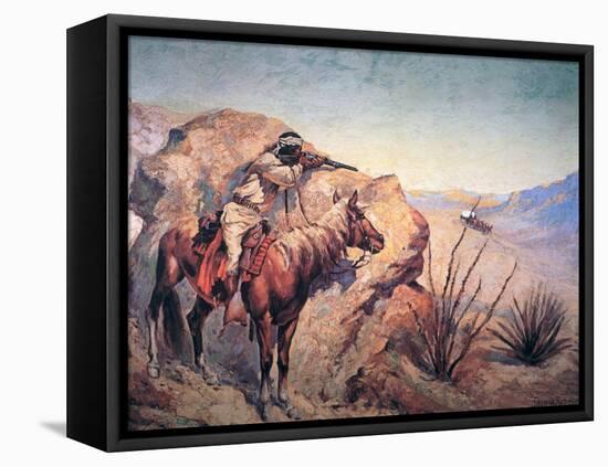 Apache Ambush-Frederic Sackrider Remington-Framed Premier Image Canvas