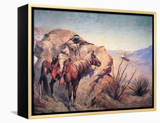 Apache Ambush-Frederic Sackrider Remington-Framed Premier Image Canvas