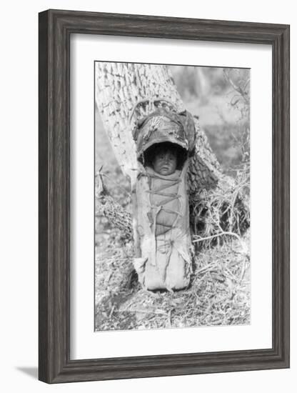 Apache Baby-Edward S^ Curtis-Framed Giclee Print