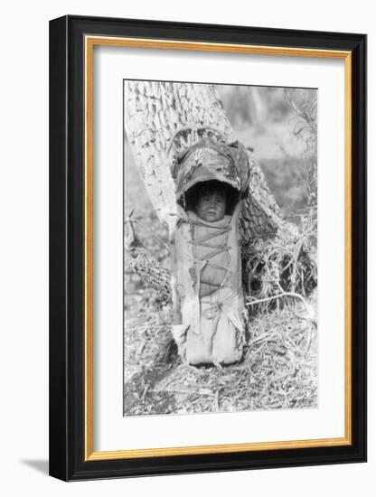 Apache Baby-Edward S^ Curtis-Framed Giclee Print