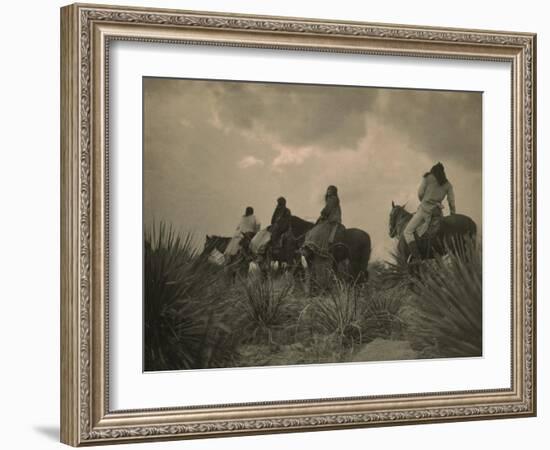 Apache Indians by Edward S. Curtis-Science Source-Framed Giclee Print