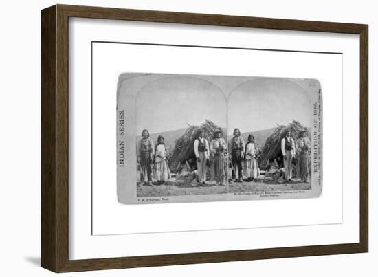 Apache Indians in Front of Wickiup-null-Framed Giclee Print