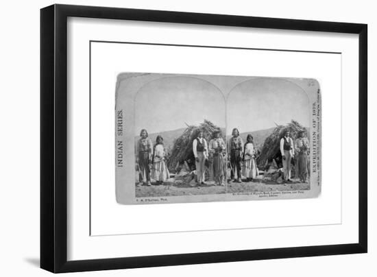 Apache Indians in Front of Wickiup-null-Framed Giclee Print