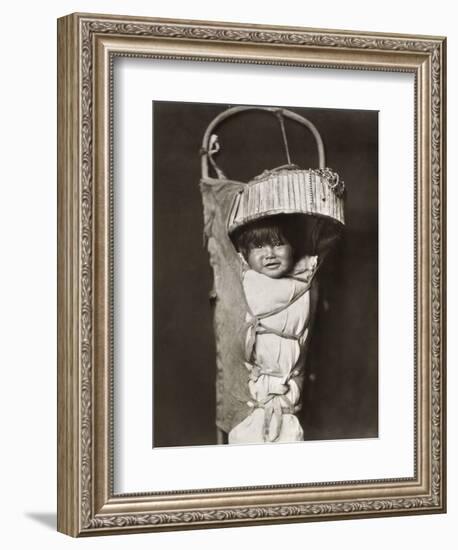 Apache Infant, C1903-Edward S. Curtis-Framed Photographic Print