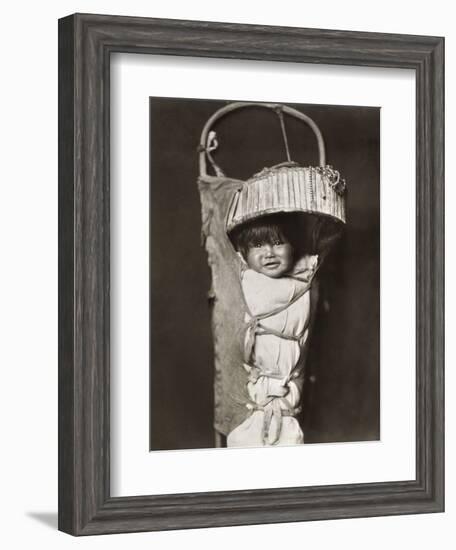 Apache Infant, C1903-Edward S. Curtis-Framed Photographic Print