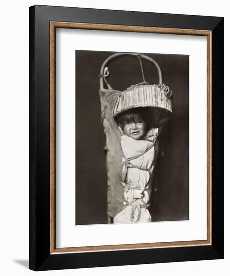 Apache Infant, C1903-Edward S. Curtis-Framed Photographic Print