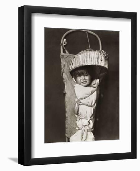 Apache Infant, C1903-Edward S. Curtis-Framed Photographic Print