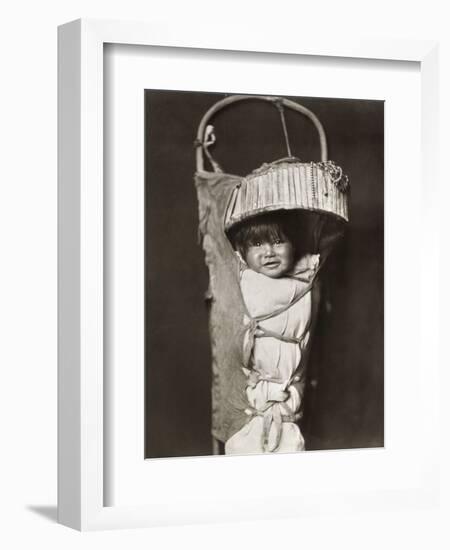Apache Infant, C1903-Edward S. Curtis-Framed Photographic Print