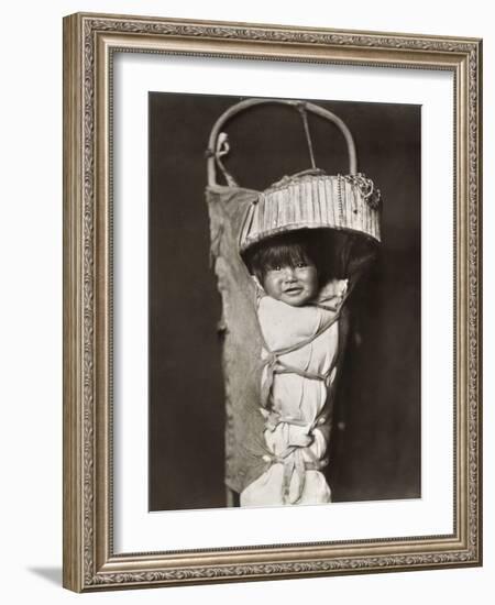 Apache Infant, C1903-Edward S. Curtis-Framed Photographic Print