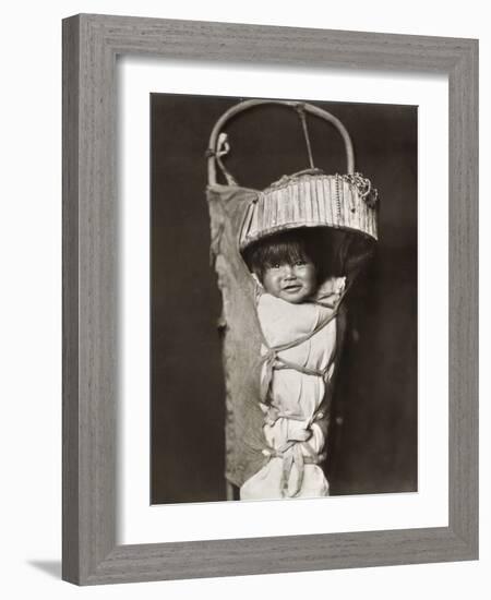 Apache Infant, C1903-Edward S. Curtis-Framed Photographic Print