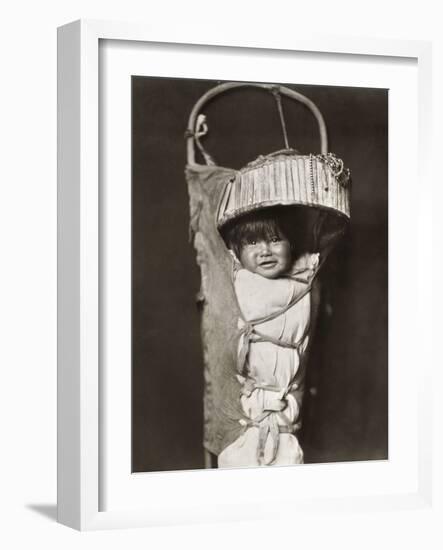 Apache Infant, C1903-Edward S. Curtis-Framed Photographic Print