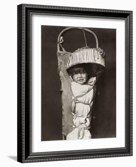 Apache Infant, C1903-Edward S. Curtis-Framed Photographic Print